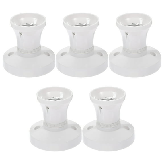 MLINS 5pcs Ceiling Bulb Holders Chandelier Light Socket Adapters Bulb Socket for Light Fixtures(E27)