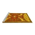 thumbnail image 2 of Ahgly Company Machine Washable Indoor Rectangle Animal Yellow Traditional Area Rugs, 2' x 5', 2 of 4