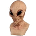 thumbnail image 1 of Máscara de alienígena, máscara de látex de cabeza completa, máscara de látex espeluznante realista, máscara de diablo malvado, novedad, disfraces de Halloween, accesorio aterrador de terror, 1 of 5