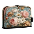 thumbnail image 2 of Standing Pencil Case with Base Large Capacity Stationery Pouch Pen Bag with Zipper for Women Men Vintage Roses and Peonies, 2 of 7