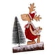 thumbnail image 5 of Decoraciones de mesa de Navidad, decoración de foto de granja, centro de mesa rústico de Navidad para decoración de mesa con bandeja escalonada de año Paño rojo Macarena Colgante colgante, 5 of 8