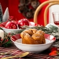 thumbnail image 4 of VEWEET, Series CHRISTMASDEER, 2-Piece Dinner Porcelain Bowl Set, Christmas Dinnerware Sets, 4 of 11