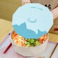 thumbnail image 3 of Riguas Bowl Lid Food Fresh-keeping Cover Universal Good Seal Leakproof Reusable Heat Cold Resistant Food Grade No Odor Reusable Pot Hat, 3 of 7