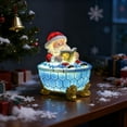 thumbnail image 2 of Santa Claus Bath Lamp Nightlight With Reading Pose For Bathroom Nursery Decor, 2 of 9