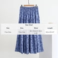 thumbnail image 3 of WRKEKC Flowy Skirts for Women Boho Floral Print Elastic Waist Beach Skirt with Ruffle Trim and Lightweight, 3 of 5
