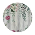 thumbnail image 4 of BCIIG Floral Design Round Table Cover Stain Resistant Washable Indoor Outdoor Tablecloth Kitchen Dining Wedding Parties Waterproof Resistant Fabric 100% Polyester 31-35, 4 of 8