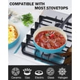 thumbnail image 2 of Cook N Home Juego de utensilios de cocina antiadherentes de cerámica de 10 piezas: ollas, sartenes, horno holandés, cacerolas, sartenes y tapas - Turquesa, 2 of 5