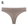 thumbnail image 1 of Guardurnaity Ropa interior de algodón para mujer Transpirable Absorbe la humedad Elástico Color sólido Chica S Ropa interior chocolate S, 1 of 6