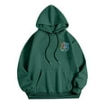 thumbnail image 3 of MHFRRA Sudaderas y Sudaderas Casuales para Hombre, de Corte Relajado, con Estampado Gráfico para Otoño E Invierno, de Fácil Cuidado, Ideales para Uso Diario Verde oscuro, 3 of 4