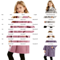 thumbnail image 5 of TIREOW Girls Mid‑Length Coat Solid Color Single Breasted Long Sleeve Lapel Trench Coat Fall Winter Fashionable Warm Overcoat, 5 of 9