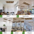 thumbnail image 6 of Fluorescent Light Covers for Ceiling Lights Classroom, Rustic Farmhouse Magnetic Ceiling Light Cover Filter for School,Office, 2X4 FT, Pack of 4, Brown Wood Textured, 6 of 9
