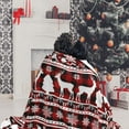thumbnail image 5 of Red Christmas Throw Blanket for Couch Christmas Plaid Blanket Christmas Blankets and Throws, 50x60 Inch, 5 of 6