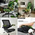 thumbnail image 2 of SCRAWLGOD Jamaican Flag Splash 3 Pieces Cozy Office Chair Cover with Arm Rest Slipcovers Stretch Anti-Dust Desk Chair Seat Protector Breathable Boss Chair Slipcover, S, 2 of 7