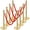 Gold, variant on 2 Pcs/4 Pcs/6 Pcs Crowd Control Stanchion Set,Stanchion Set with 6.6 Ft/2 m Black Retractable Belt&Metal Base for Red Carpet, Theaters,Parties,Wedding,Exhibition