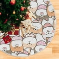 thumbnail image 5 of FMSHPON Cute Cartoon Dog Xmas Christmas Tree Skirt Stand Mat for Holiday Party Decoration Indoor Outdoor 48 inches, 5 of 6