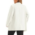 thumbnail image 4 of Agnes Orinda Women's Plus Size Blazers Lapel Button with Pockets Work Jackets Blazer 4X White, 4 of 7