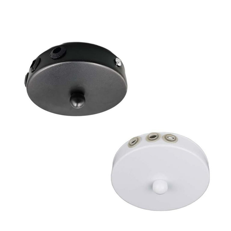 FSLiving 6Pcs Black Hanging Ceiling Light Canopy Kit with FSLiving 6Pcs Black Hanging Ceiling Light Canopy Kit with