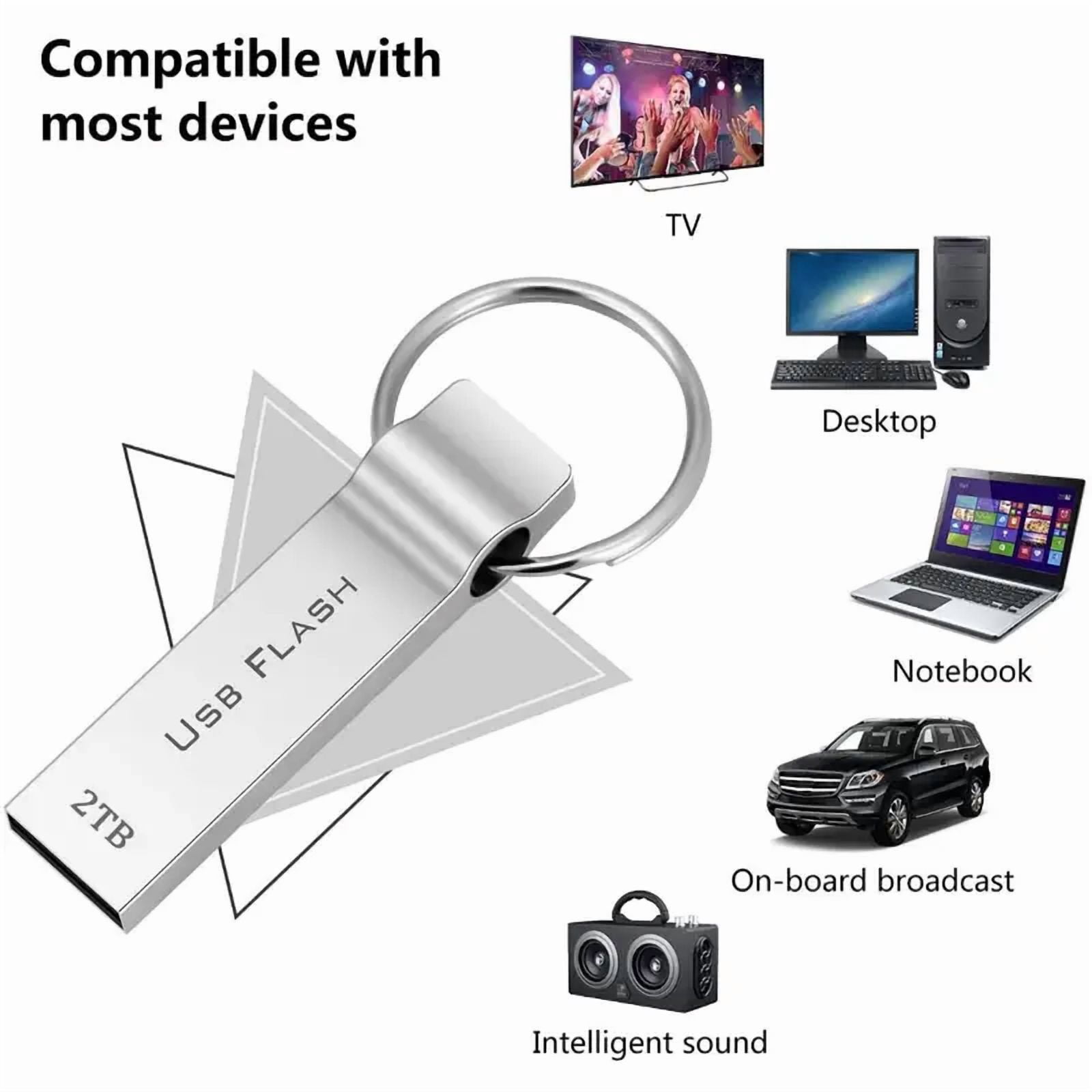 2TB USB Flash Drive USB Compatible with PC, Laptop