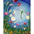 thumbnail image 1 of Pintura de diamante (DB5241) Flores árboles Imagen de diamantes de imitación de resina redonda completa (E387) 50x70cm Hugtrwg Para estrenar, 1 of 1