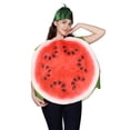 thumbnail image 5 of Adult Watermelon Slice Halloween Costume Jumpsuit with Matching Hat, Halloween Cosplay Costumes Fresh Fruit Role Play Outfit for Themed Parties, Stage Events and Carnival, 5 of 6