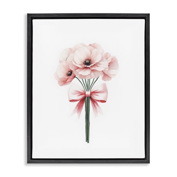 Stupell Industries Glam Black Floating Frame Canvas Art, 17 x 21, by Amanda Greenwood