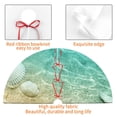 thumbnail image 4 of Rateoe Starfish And Seashell On The Beach Print Christmas Tree Skirt 36" for Xmas Holiday New Year Party Circle Tree Mat Ornaments Decoration, 4 of 7