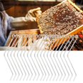 thumbnail image 1 of HURRISE Beehive Fastener,20PCS Stainless Steel Beehive Connectors Bend Wire Holder for Wooden Beehive Beekeeping Tools,Beekeeping Tools, 1 of 8