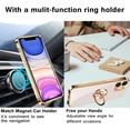 thumbnail image 2 of Case for iPhone 11 Case 6.1" Slim Thin Ring Stand Holder Silicone Phone Cases Soft Flexible TPU Electroplated Frame Shock-Absorption Protective Bumper Cover for iPhone 11 - Light Pink, 2 of 18