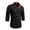 j-Black413113, variant on LIIPEE Men Shirts Casual Solid Color Regular Fit Long Sleeve Stand Neck Shirt Male Fashion Button Down Tops Comfortable Breathable Soft Daily Shirts,Army Green,L