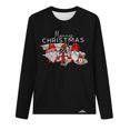 thumbnail image 4 of Sweatshirts for Women Plus Size Christmas Crew Neck Pullover Tops Casual Loose Graphic Long Sleeve Shirt (Black XL), 4 of 4