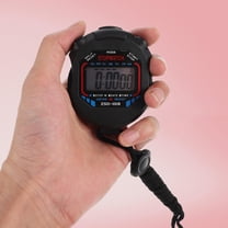 ELAYARD Black Digital Stopwatch for Sportsmen with 12 Hour 24 Hour Display and Alarm