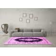 thumbnail image 3 of Ahgly Company Indoor Rectangle Medallion Pink Traditional Area Rugs, 8' x 10', 3 of 4