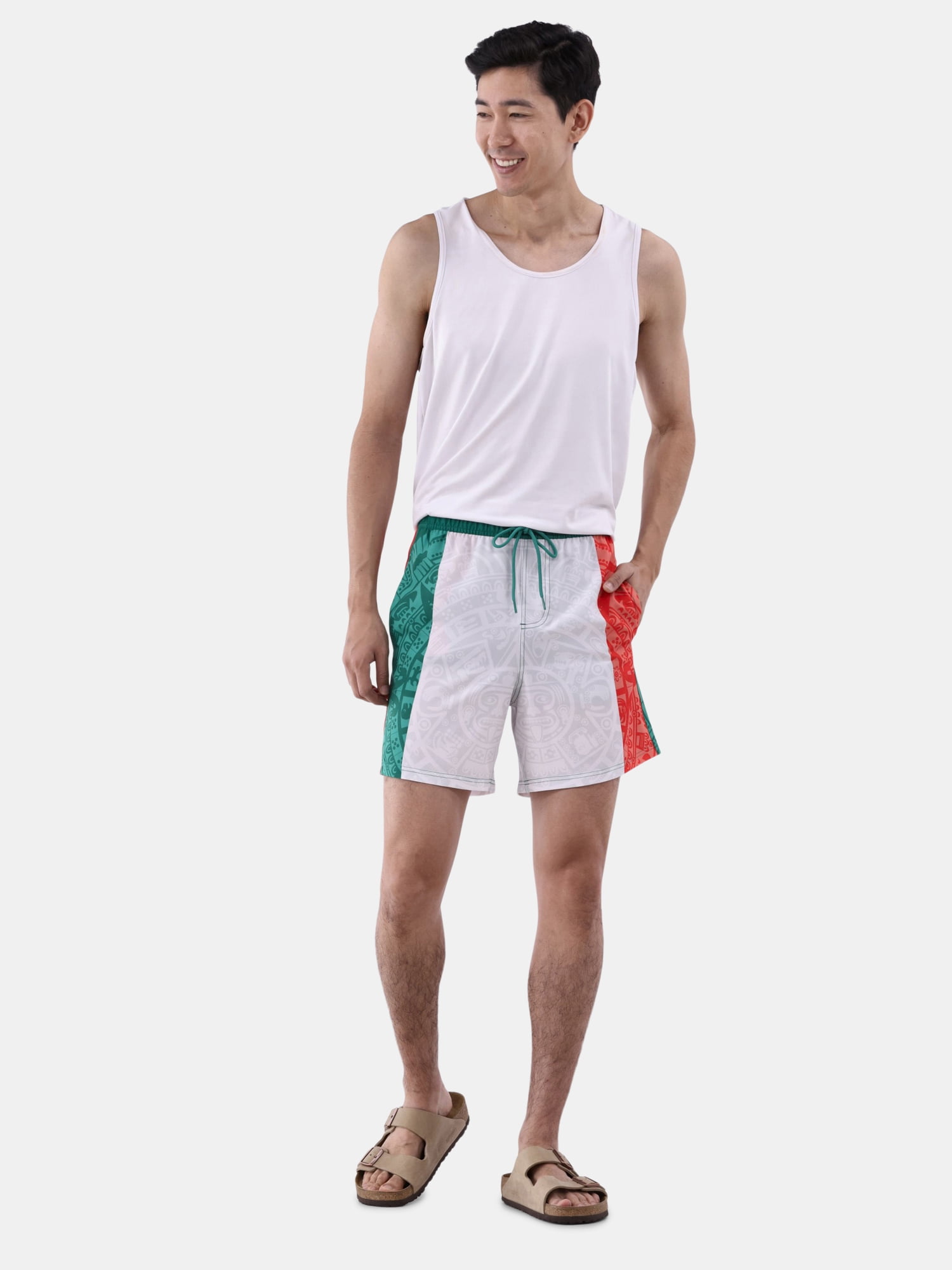 Aztec Men's and Men's Big & Tall Graphic Swim Shorts, Sizes S-3XL