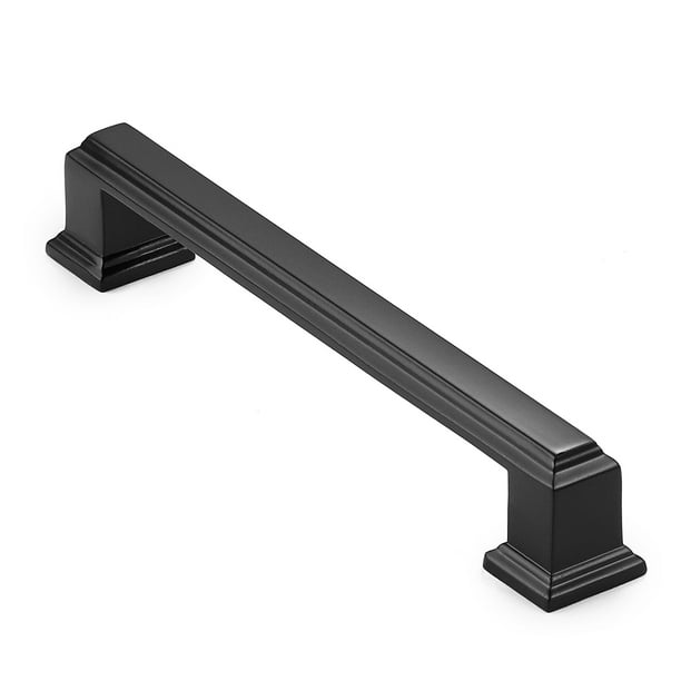 Simple Kitchen Cabinet Door Pulls Black for Small Space