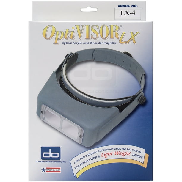 Donegan Optical OptiVISOR Binocular Magnifier-Lensplate #5 Magnifies 2.5x  At 8 