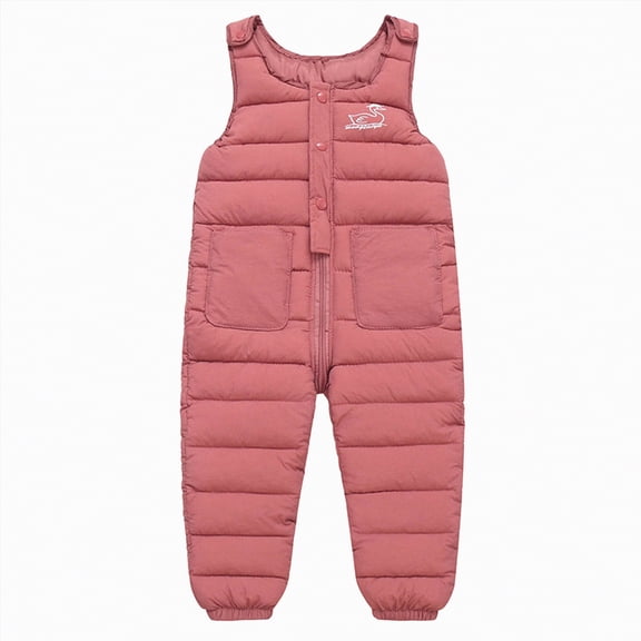 UAYOTSE Toddler Snow Pants Baby Jumpsuit Clothes Boy Snowsuit Girl Ski Overalls Down Winter Warm Snow Trousers Romper,Sizes 3-4 Years