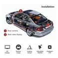 thumbnail image 6 of 4.3inch HD Monitor Car Backup Reverse Camera Rear View Parking License Plate System, 6 of 9
