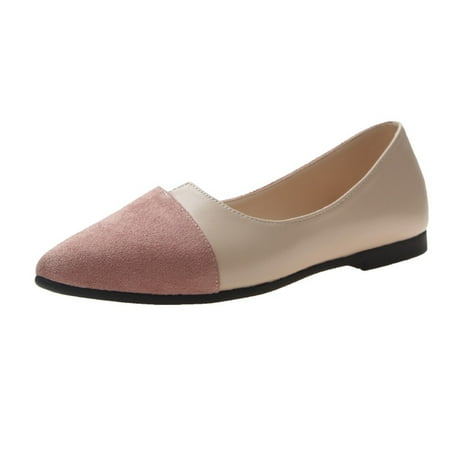 

adviicd Jelly Sandals for Women On Color Women Ballet Shoes Flats Pointed Slip Splice Ballerina Flat Fashion Toe