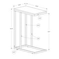 thumbnail image 3 of Accent Table C-shaped End Side Snack Living Room Bedroom Metal Grey, 3 of 5