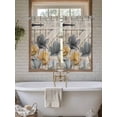 thumbnail image 4 of Spring Tulips Flower Living Room Curtains 2 Panel, Vintage Floral Barn Doors Rustic Beige Cafe Window Treatment, Farmhouse Bedroom Bathroom Kitchen Curtains Drapes 104"x54", 4 of 6