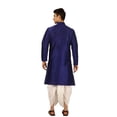 thumbnail image 3 of Mens Handmade Art Silk Loop Button Designer Kurta Dhoti Set/Mens Indian Sherwani, 3 of 5
