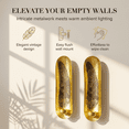 thumbnail image 2 of Candle Holders Wall Sconces - Set of 4 Decorative Gold Tea Light Metal Art for Home Decor Dining Living Room Bedroom Office Farmhouse Entryway Events Wedding Decorations, 2 of 7