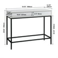 thumbnail image 6 of Casimo 35.43 in. Ivory Rectangular Engineer Wood Console Table, 6 of 6