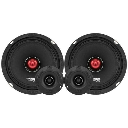 DS18 PRO-X6 4BMPK 6.5" Mid and High Range Car Audio Sound System