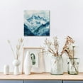 thumbnail image 6 of Chilfamy Mountain Range Clouds Watercolor Painting Canvas Art Print 16x16in, 6 of 6
