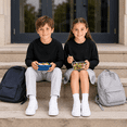 thumbnail image 6 of ClassExceed Toddler Sweatshirt, Boys & Girls Fleece Crewneck Pullover, Unisex School Uniform, Black, 4T, 6 of 8
