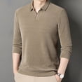 thumbnail image 4 of Rggeeun Men's Long Sleeve Polo Shirts Male Shirt Collar Shirt Casual Business Collar Shirt Pullover Top Fashion, 4 of 8