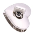 thumbnail image 1 of Twist Locks 2Colors 5sets Cierre de metal en forma de corazón Turn Turn Twist Lock Hardware Bolso Bolso Accesorio Plata / Bronce Robusto y Duradero, 1 of 8