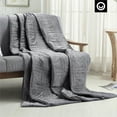 thumbnail image 3 of Posh Hasina 60"x80" Quilted Mink Velvet Weighted Blanket in Gray(25 lbs), 3 of 9
