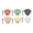 Mulit-color, variant on HDJNal Cone Shape Zinc Alloy Knobs/ Handles/ Pulls for Kitchen Cabinets, Cupboards, Wardrobe, Drawer,Dresser,Chest etc Vintage DIY Home Decorative,Mulit-color (Set of 6 PCS)
